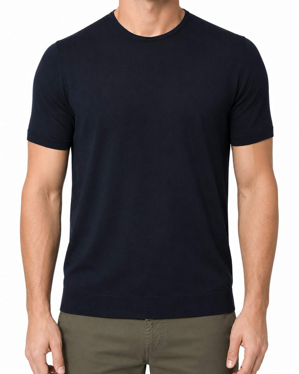 T-shirt Filo Cotone Blu Navy