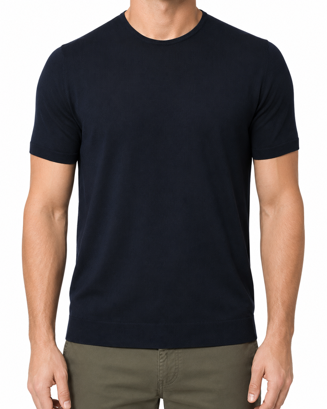 T-shirt Filo Cotone Blu Navy
