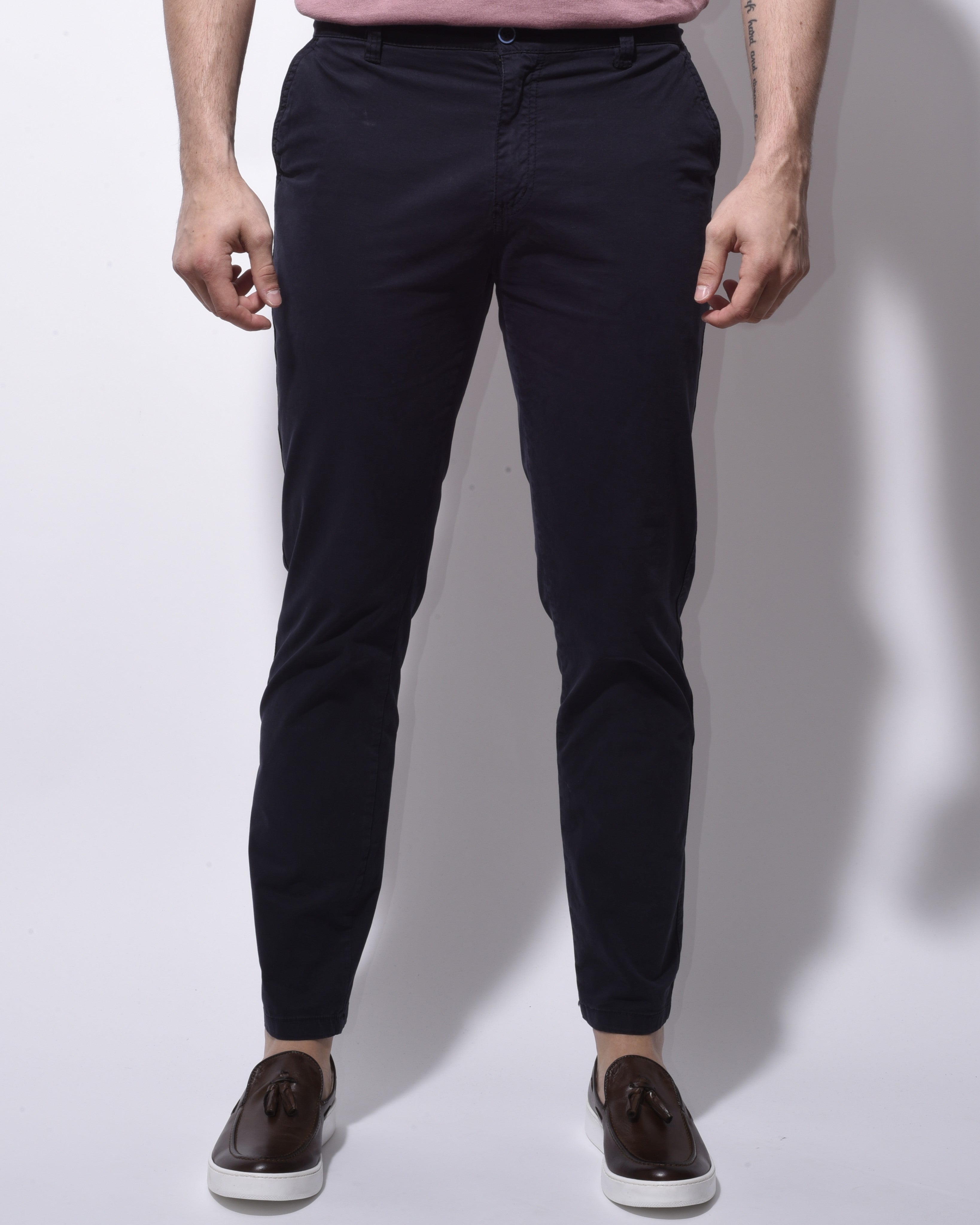 Pantalone Chino Blu Navy
