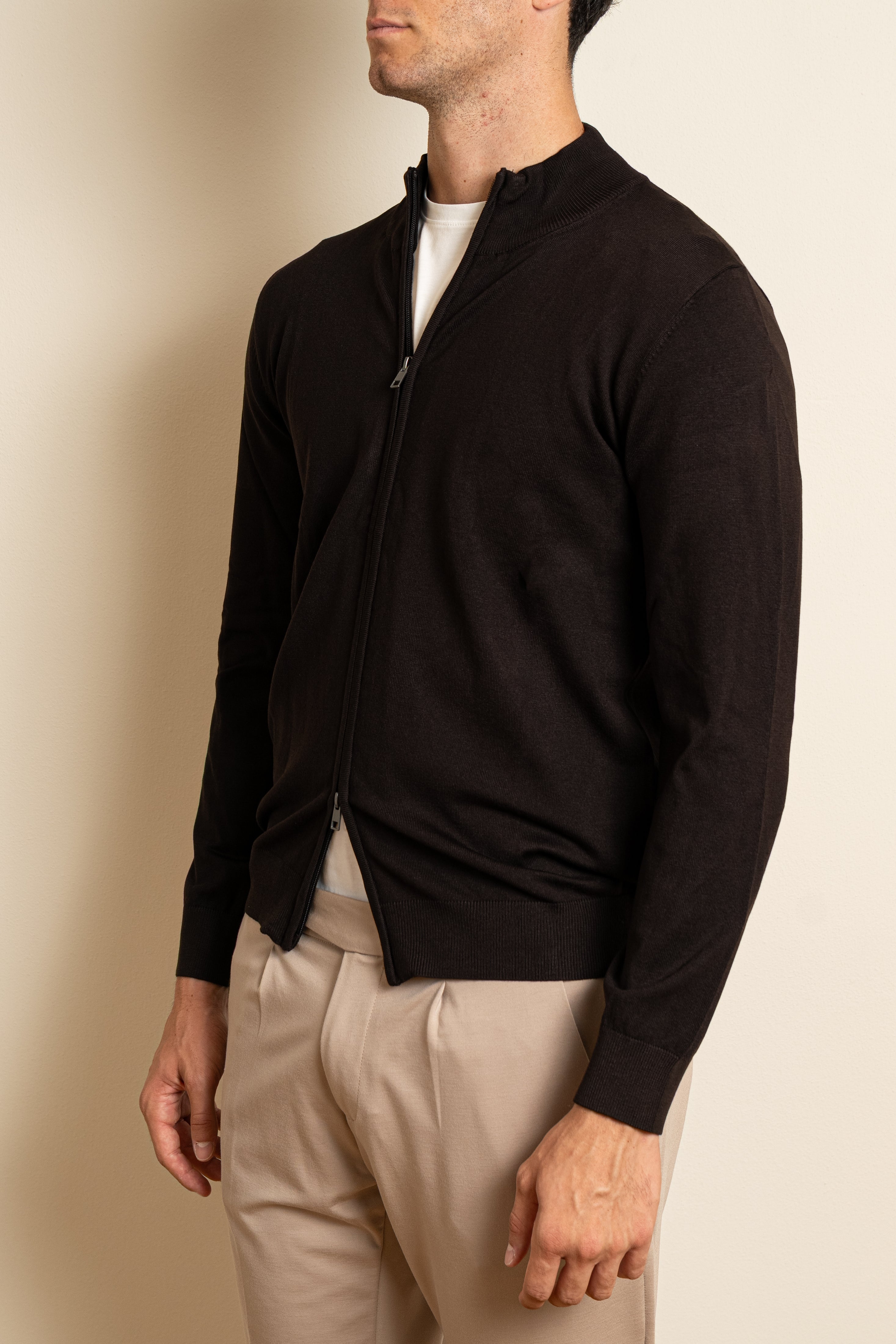 Cardigan Full Zip Moro