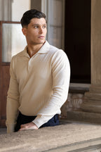 Polo Quattro Bottoni Crema