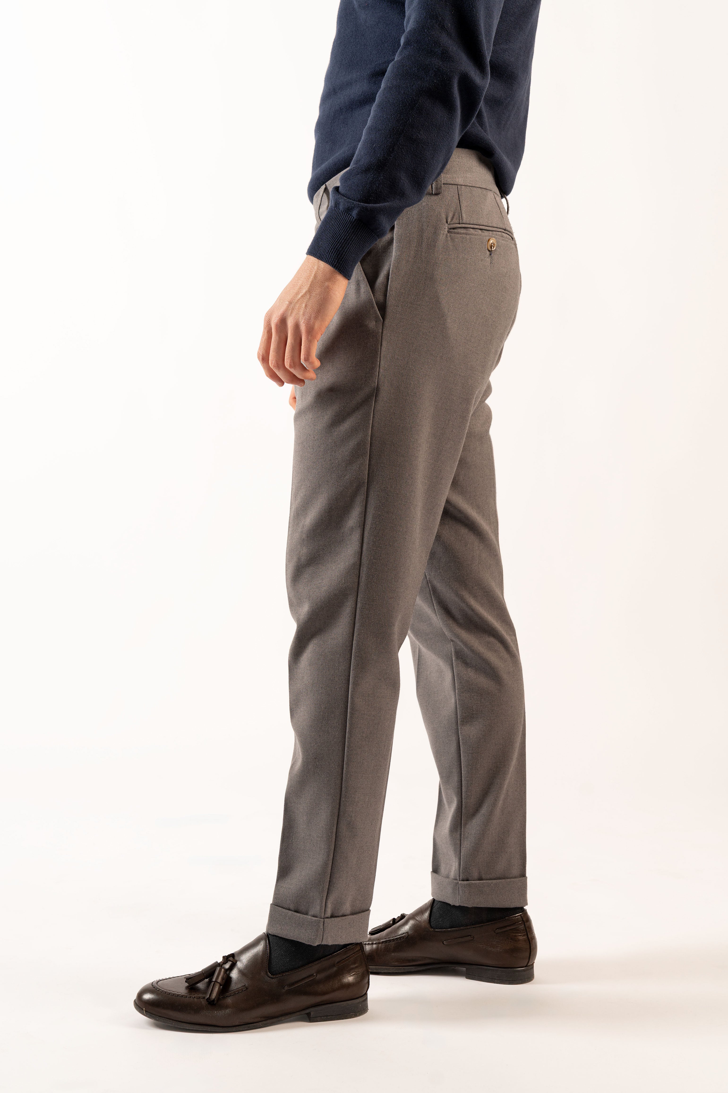 Pantalone Stile Classico Grigio