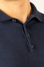 Polo Quattro Bottoni Blu navy
