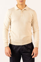 Polo Quattro Bottoni Crema