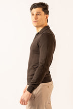 Polo Quattro Bottoni Moro