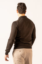 Polo Quattro Bottoni Moro