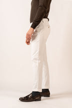 Pantalone Stile Classico Bianco