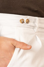 Pantalone Stile Classico Bianco