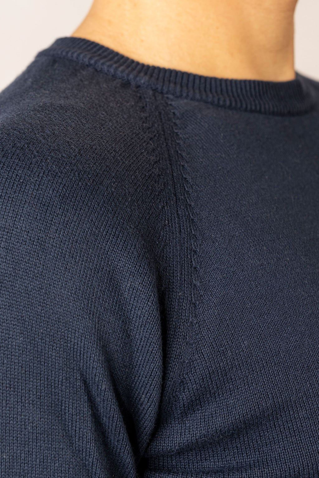 Maglioncino Girocollo Blu Navy