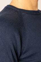 Maglioncino Girocollo Blu Navy