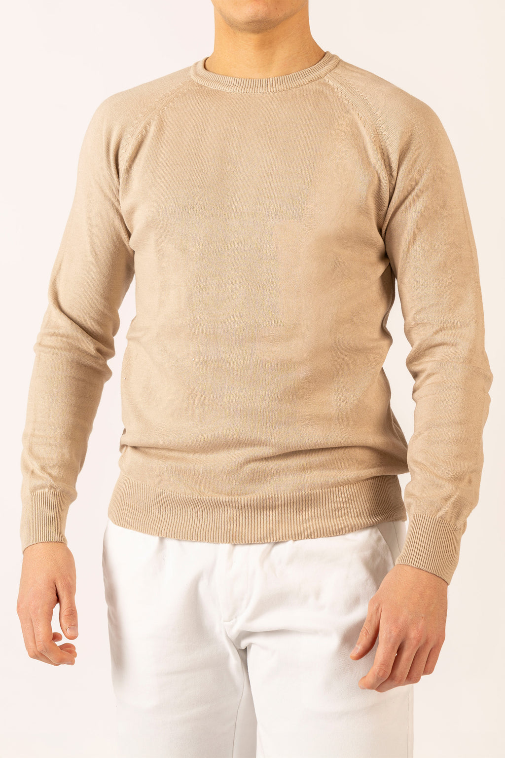 Maglioncino Girocollo Beige