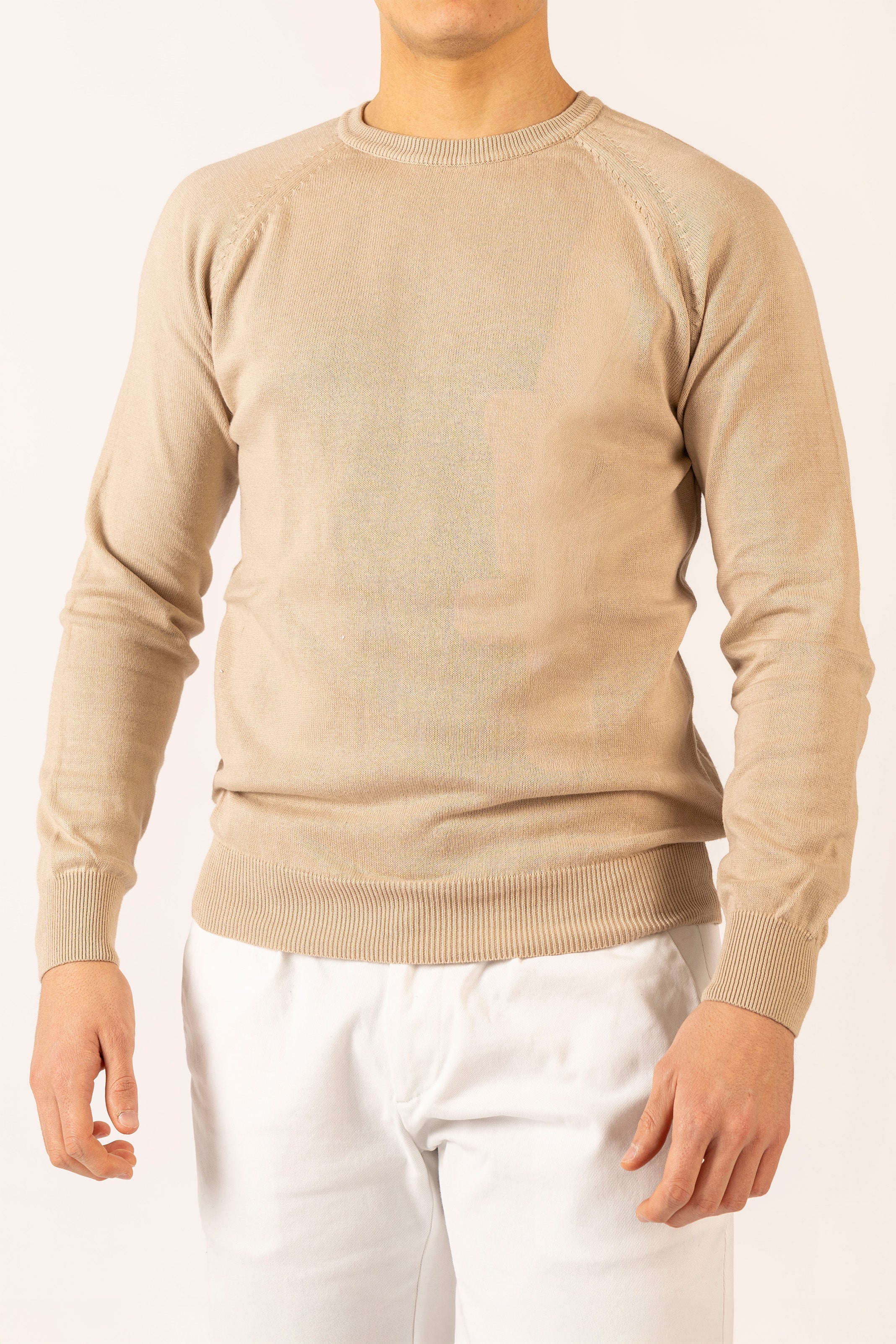 Maglioncino Girocollo Beige