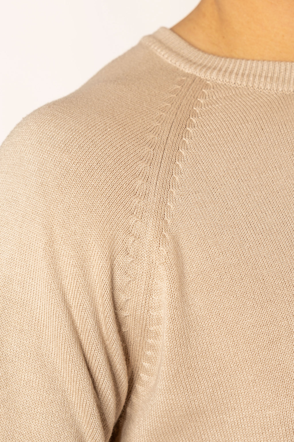 Maglioncino Girocollo Beige