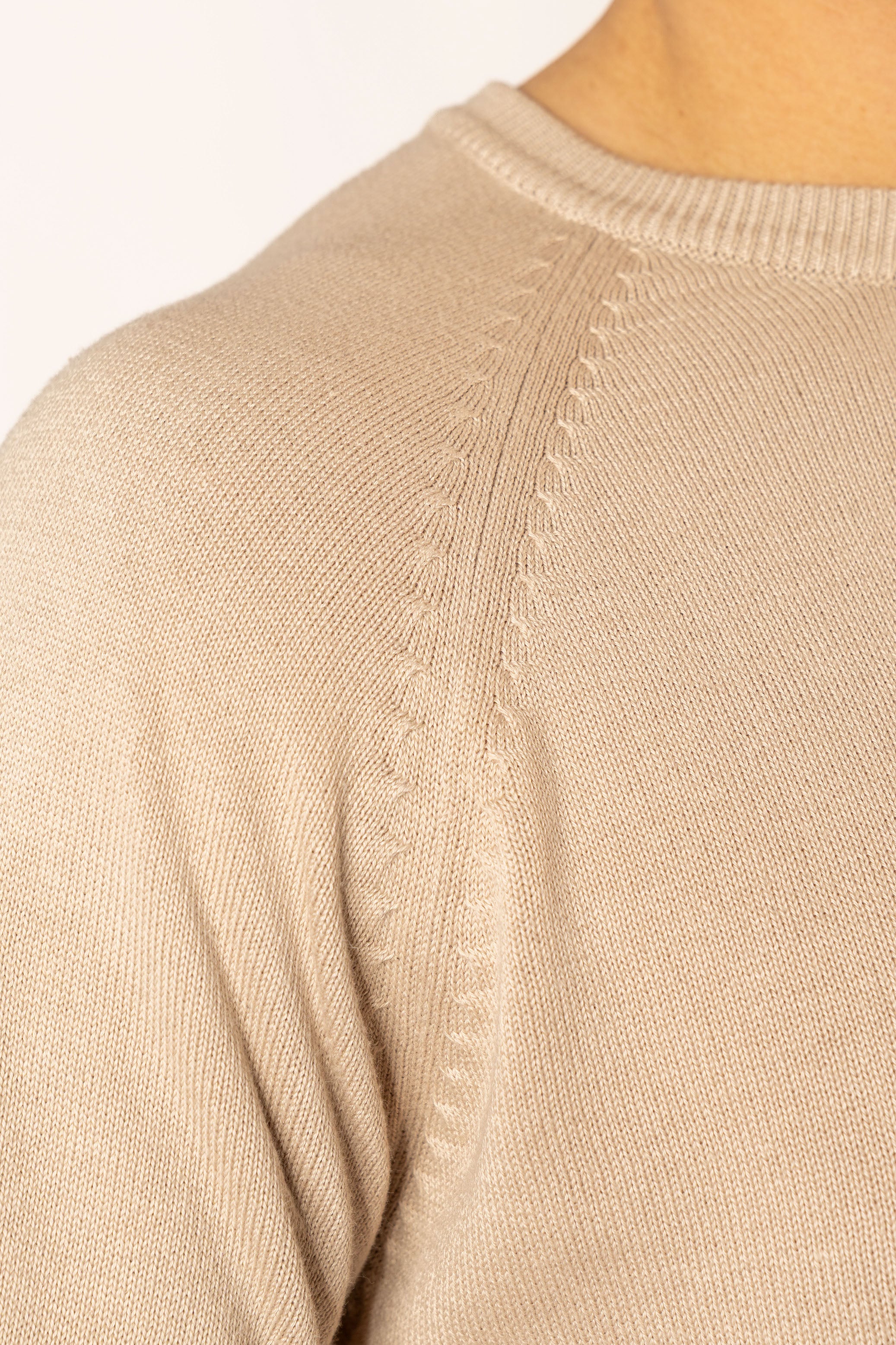 Maglioncino Girocollo Beige