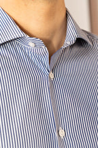 Camicia Bacchettata Blu navy