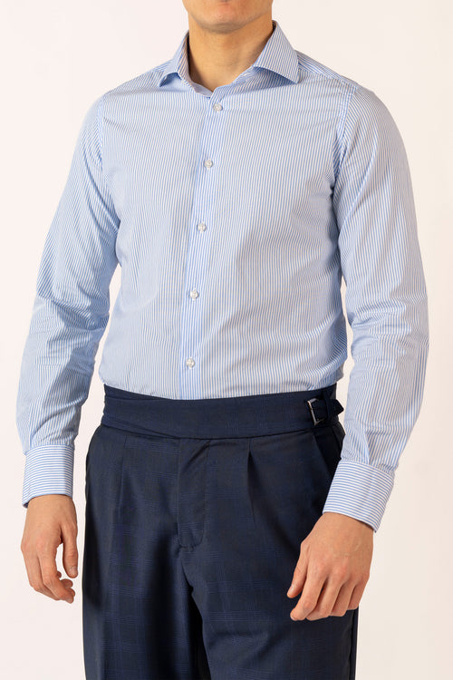 Camicia Bacchettata Azzurra