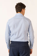 Camicia Bacchettata Azzurra