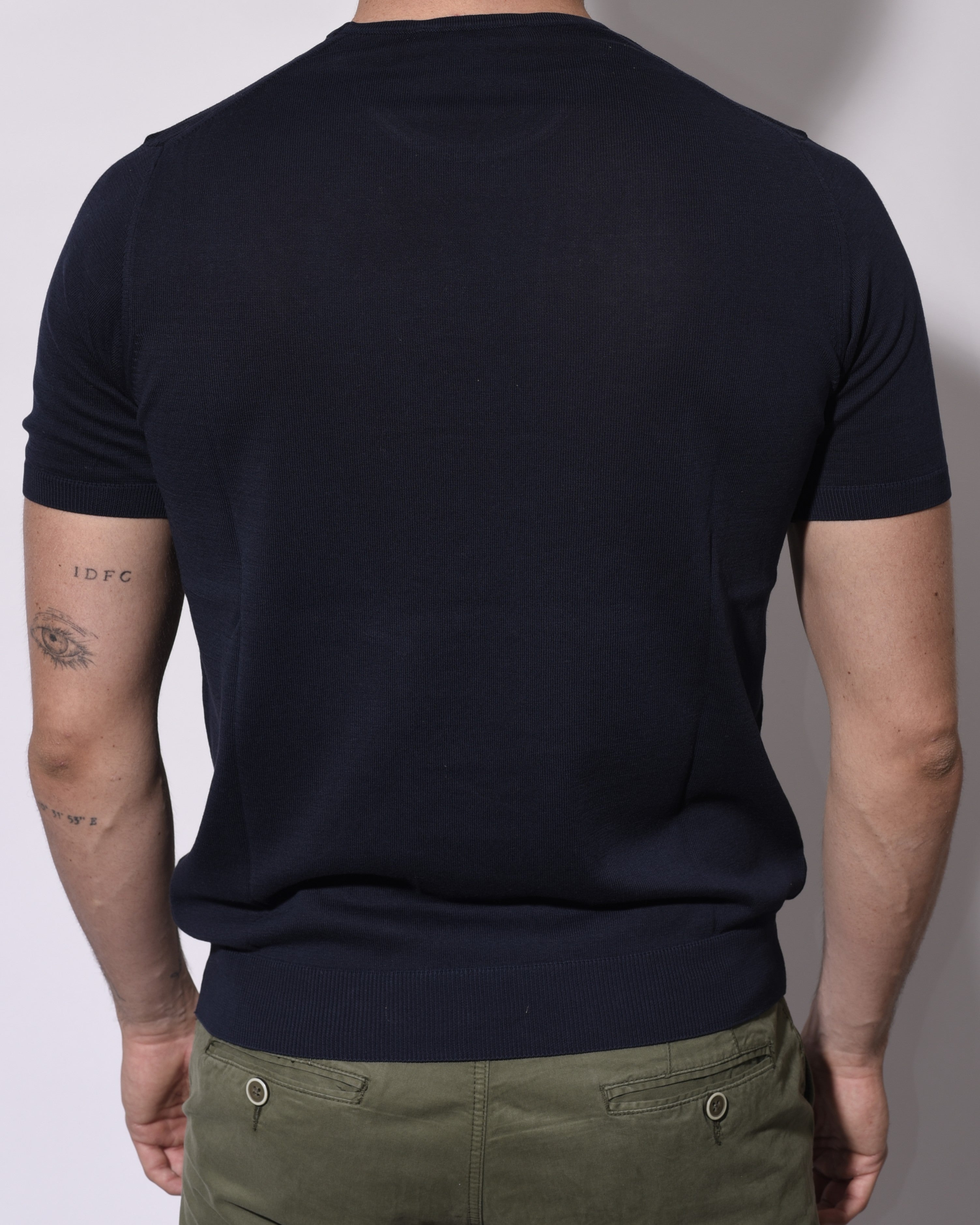 T-shirt Filo Cotone Blu Navy