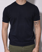 T-shirt Filo Cotone Blu Navy